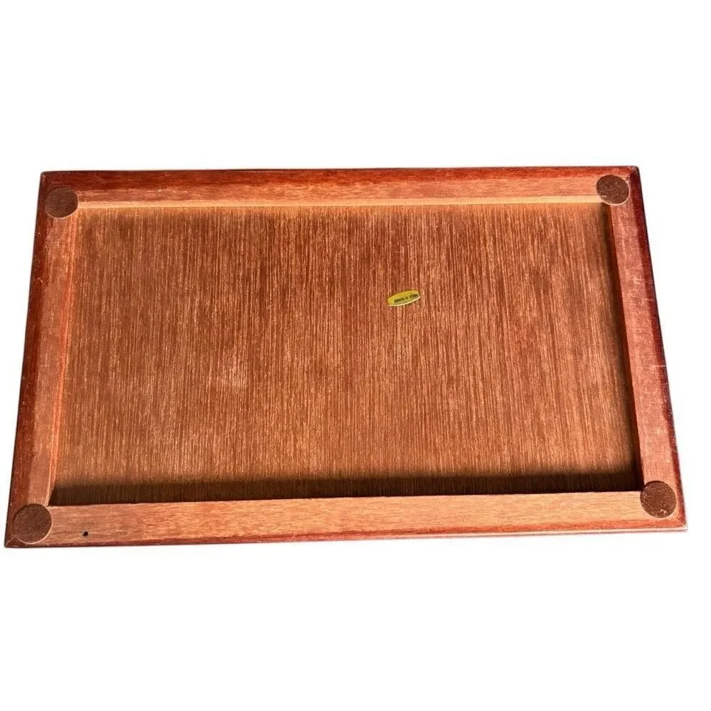 Classic Wooden Jewelry Box - Mahogany Brown